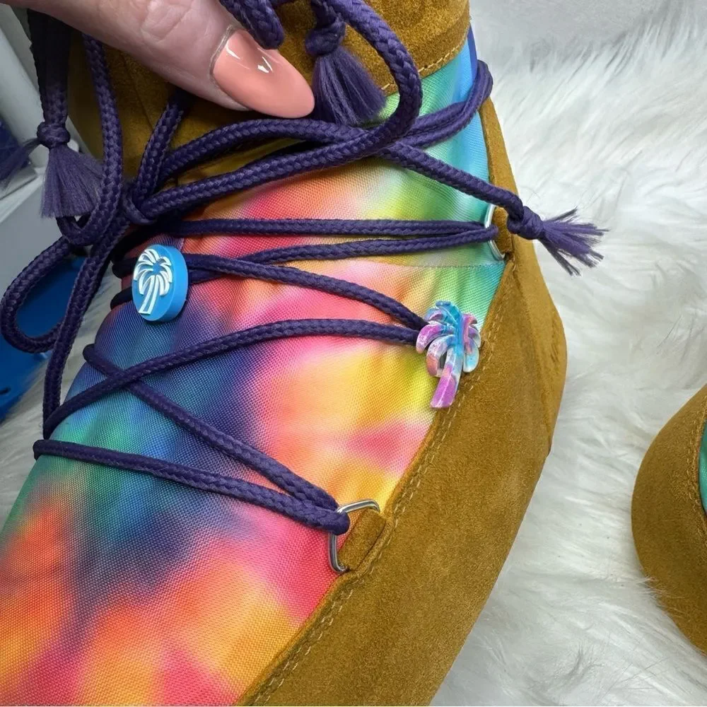 Palm Angel Icon Low Tie Dye Suede Moon Boot - Picture 5 of 10